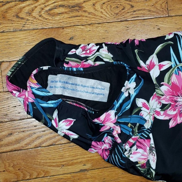 NWT Kona Sol Hawaiian Floral One-Piece Swimsuit - Picture 2 of 5